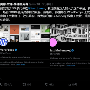 哈哈,你已被 WordPress 移出朋友圈…