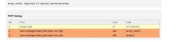 可可文库插件后台设置了上传存储后前台浏览报错array rand():Argument #1($array)cannot be empty的解决办法