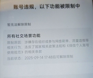 求助！搞私域微信号被封，求大佬指点