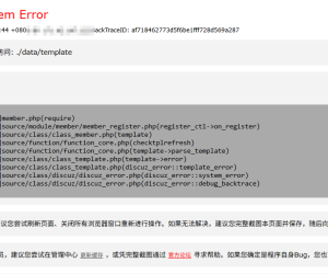 重大问题：目录未找到或者无法访问: ./data/template