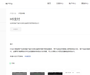 有没有申请过微信H5支付api接口的兄弟。