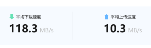 电脑这个下载速度在社区里是什么水平