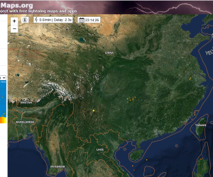 全球闪电信息地图，建个这种垂直网站，应该还是有钱途的吧