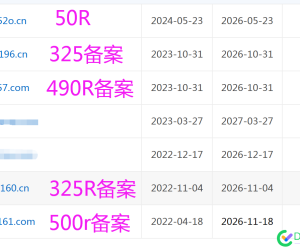 大哥真遇急事不做了出售自用域名进来看看