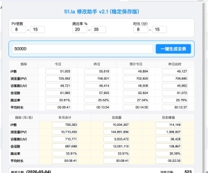 闲来无事开发了个51la浏览器插件