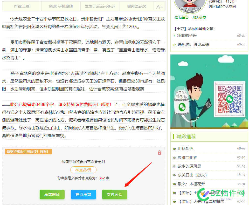 网站接入付费阅读功能，需要用什么三方或者四方工具啊？个人的 网站,接入,付费,阅读,功能