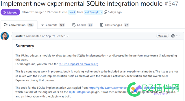 WordPress 正在测试对 SQLite 的支持 wordpress,正在,测试,sqlite,支持