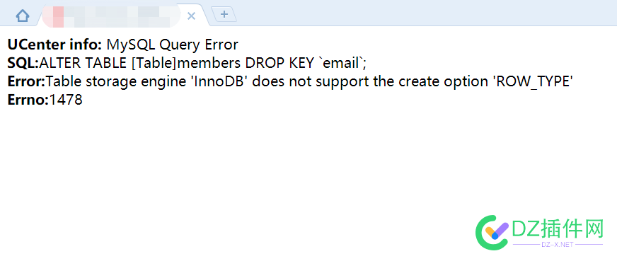 X3.4 GBK论坛升级遇到Error:Table storage engine 'InnoDB' does not support the create option 'ROW_TYPE'的解决办法 论坛,升级,遇到,解决,办法