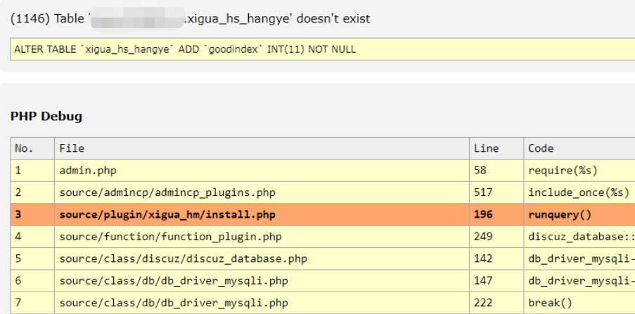 网站安装插件不是遇到(1054) Unknown column就是(1146) Table doesn't exist怎么排查问题解决问题修复报错？