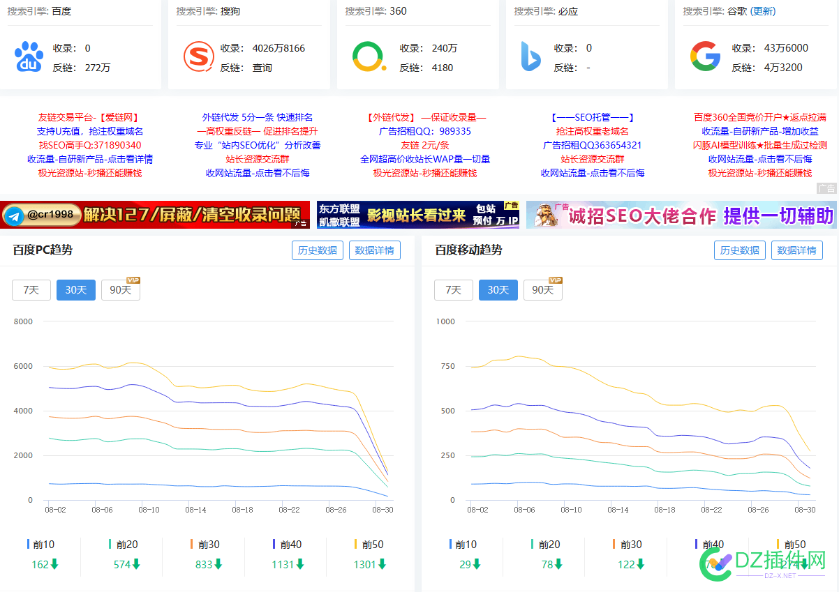 这网站是犯了天条了？ 463354633646337,网站,收录,干净,同行