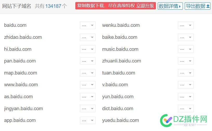 百度有13多万  子域名！！！跟网易 搜狐还是差远了 域名,分站,13,10,48981