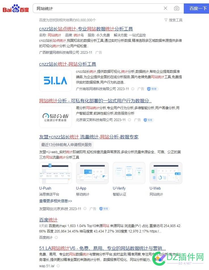 ↑ 在上面打广告的统计鸟有人在用吗， 点微,西瓜,it618,可可