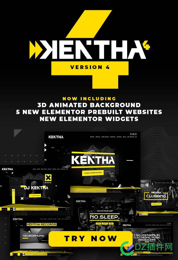 Kentha - 无刷新不间断音乐 Wordpress主题 demo,Kentha,qantumthemes,56123,clubsandsingers