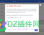 zoho的sfp記錄值這麼出現騰訊域名？ 域名,zoho,euinclude,37