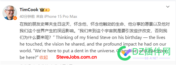 今天元宵节也是苹果创始人SteveJobs.com.cn的69岁生日 点微,it618,西瓜,可可