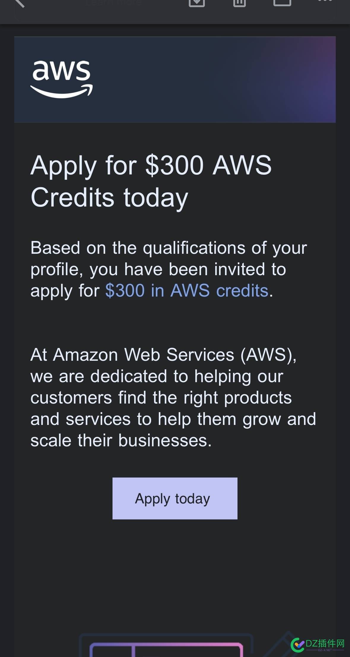 收到个邮件说可以申请免费拿aws 300刀 免费AWS账户,申请AWS优惠