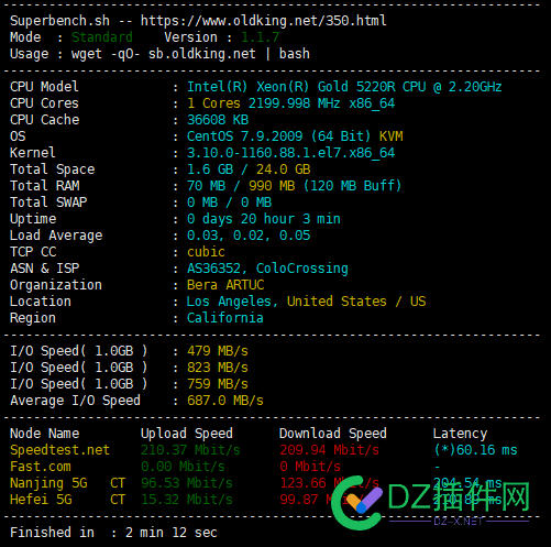 colocrossing的618活动来袭手慢无，可以选择洛杉矶数据评测 20,618,66043,660421,GBBlackFridayKVMVPS