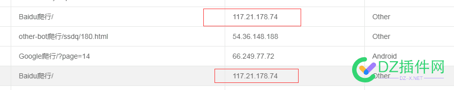 117.21.178.74这个是百度蜘蛛IP吗，感觉我每个网站都有这个IP经常抓取 IP,蜘蛛,66937,抓取