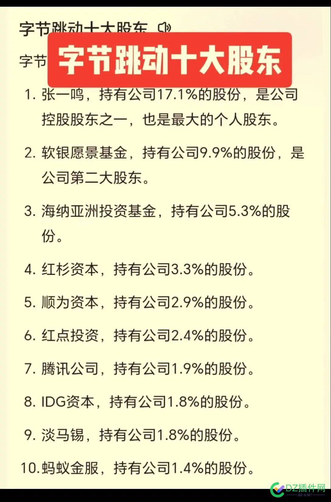 雷军，持股字节跳动2.9%股份，估值2万亿计算，等于现金580亿元 小鹏,字节,快手,拉拉,浏览器