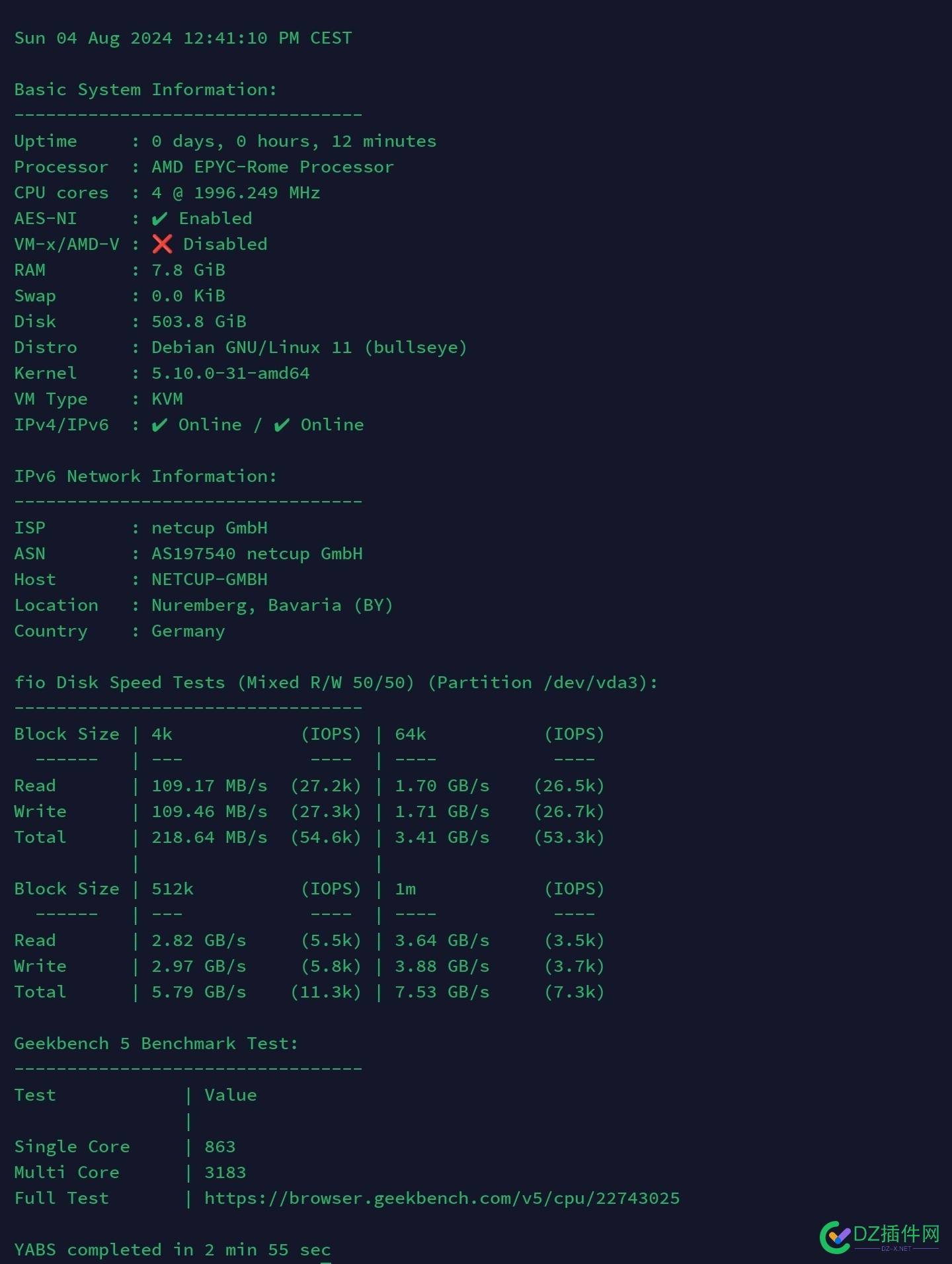 出台刚买的Netcup VPS1000 G11 X86翻倍版 NetcupVPS,X86,1000,G11,7032970330