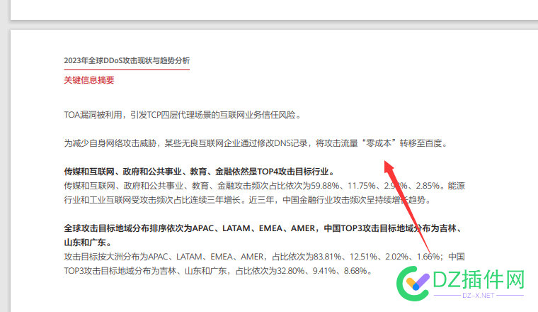 你恨百度吗？ 被CC攻击后可以转域名解析至百度 