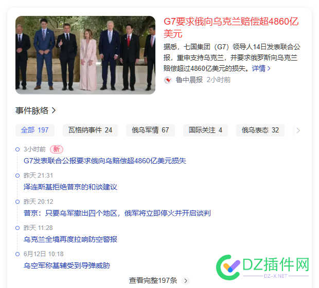 G7要求俄向乌克兰赔偿超4860亿美元 G7,要求,乌克兰,赔偿,4860