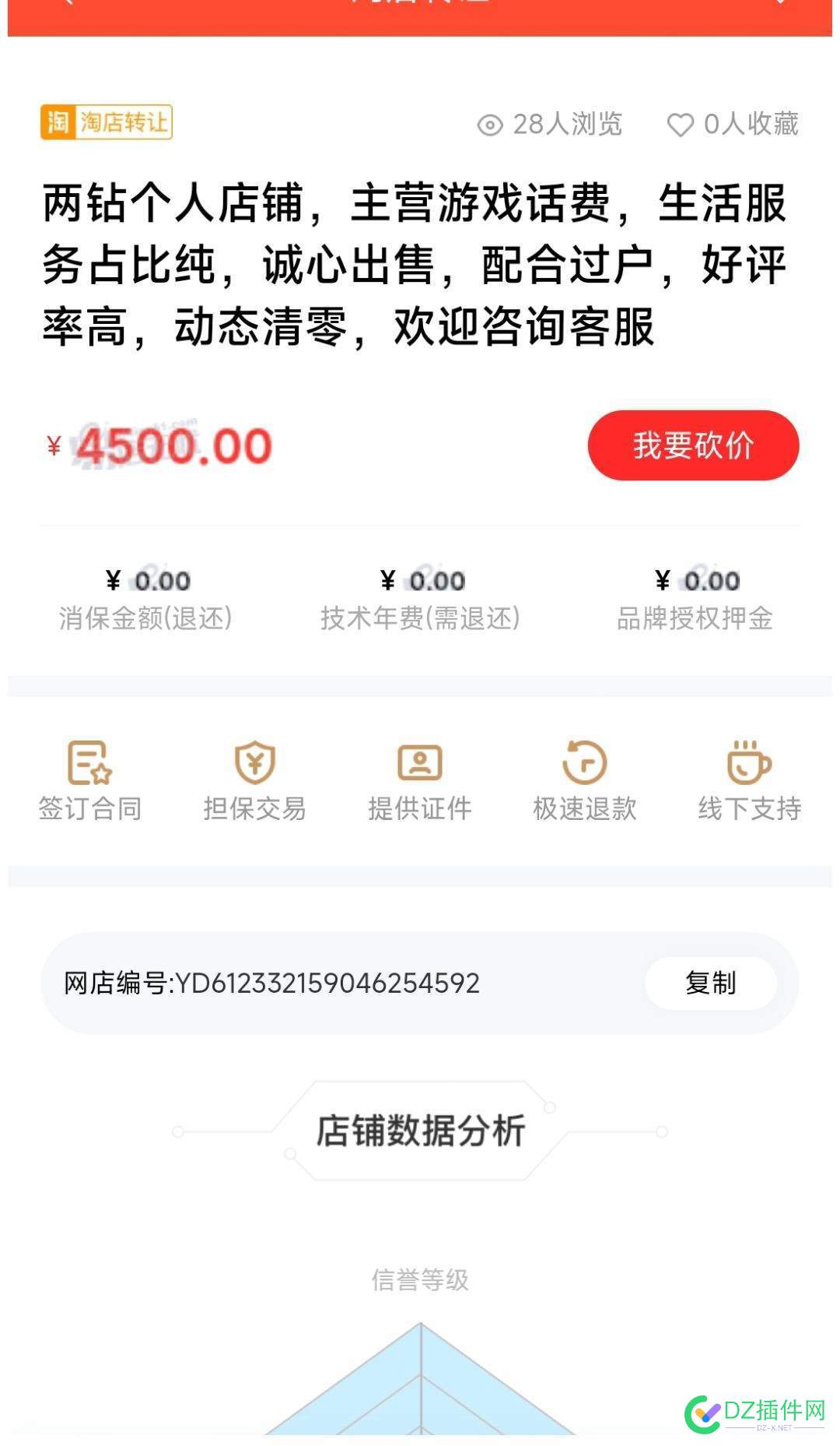 我第三个淘宝店2500元卖掉了 