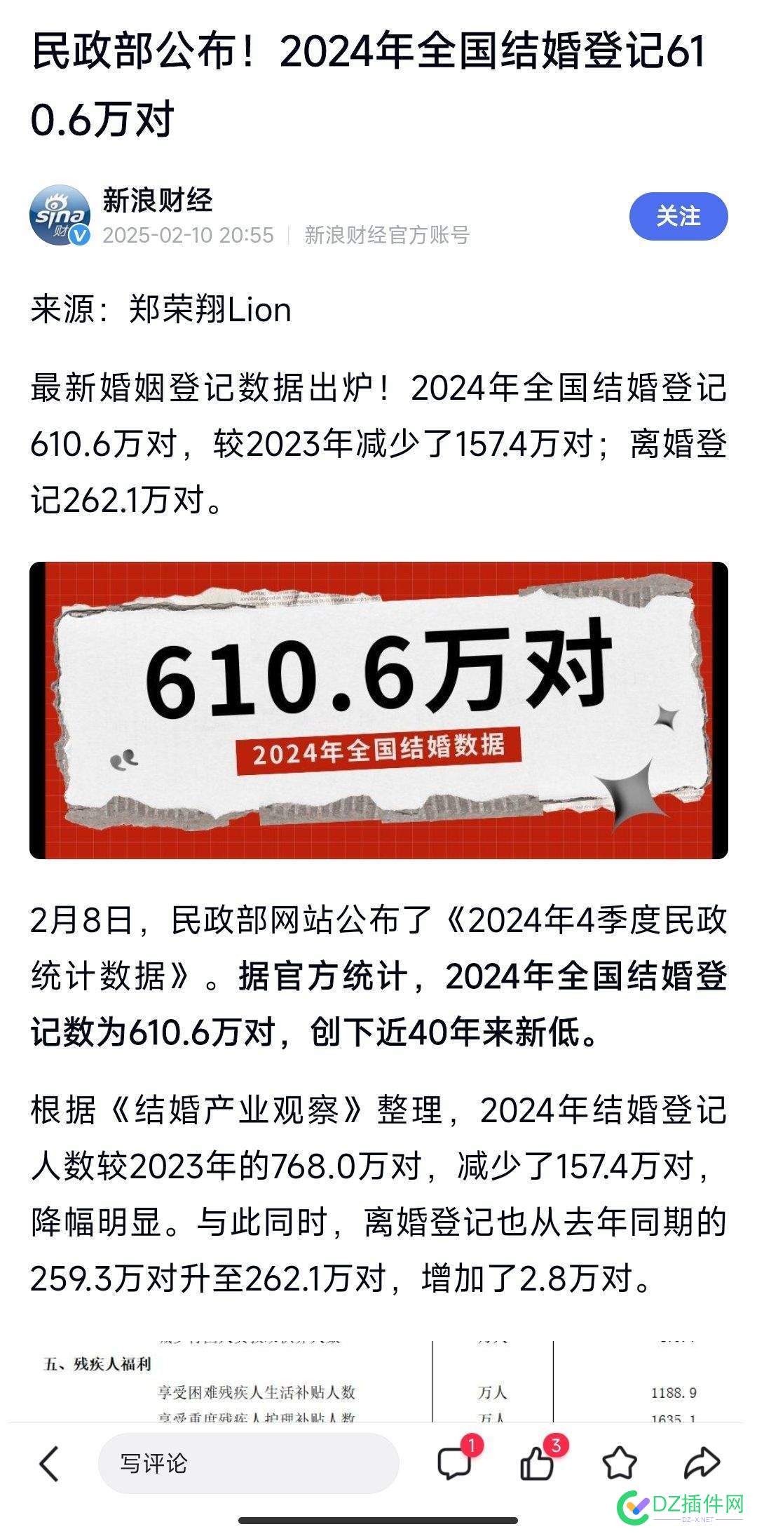 2024年全国结婚登记610.6万对，较2023年减少了157.4万对 202年结婚率,2028年结婚人数