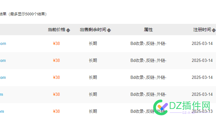 阿里云新注册COM  5字母无灰，批量30一个 