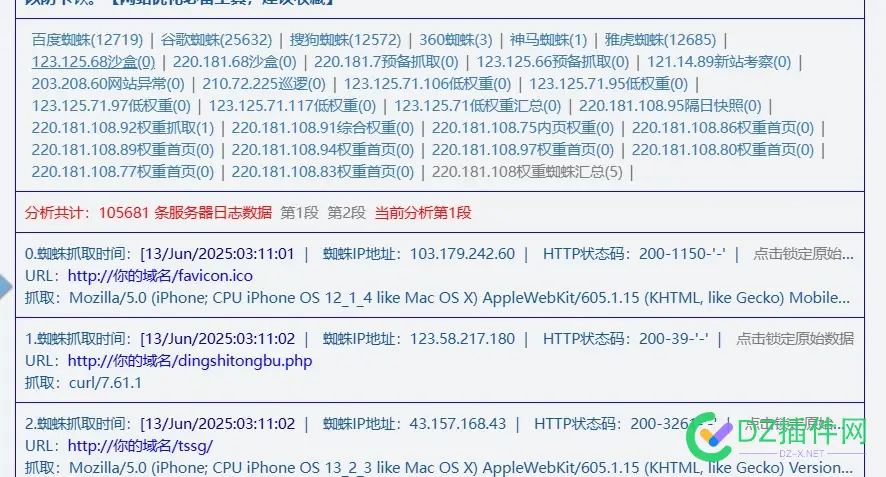 两个星期的网站服务器ip访问统计，这么多蜘蛛过来，没排名，要不要屏蔽蜘蛛 蜘蛛,屏蔽,要不要,过来,星期