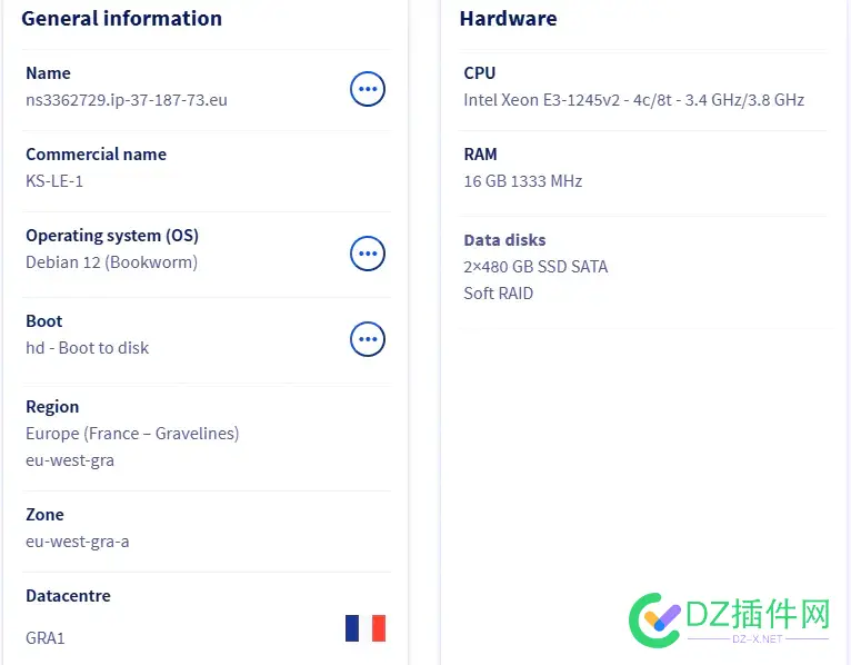 【已出】OVH传家宝IE区法国独服KS-LE-1 2X960GSSD32G上下G口三中奖 sec,10G,硬盘,IOPS,中奖