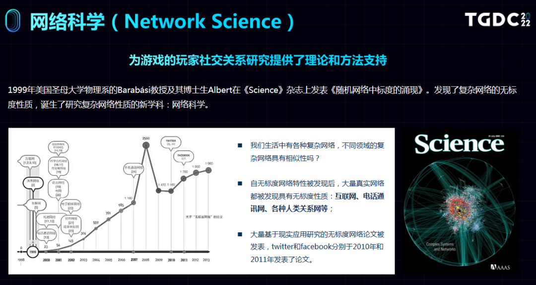 网络科学深度研究:如何搭建游戏中的玩家网络 | TGDC 20229666 作者: 来源: 发布时间:2023-8-3 06:38