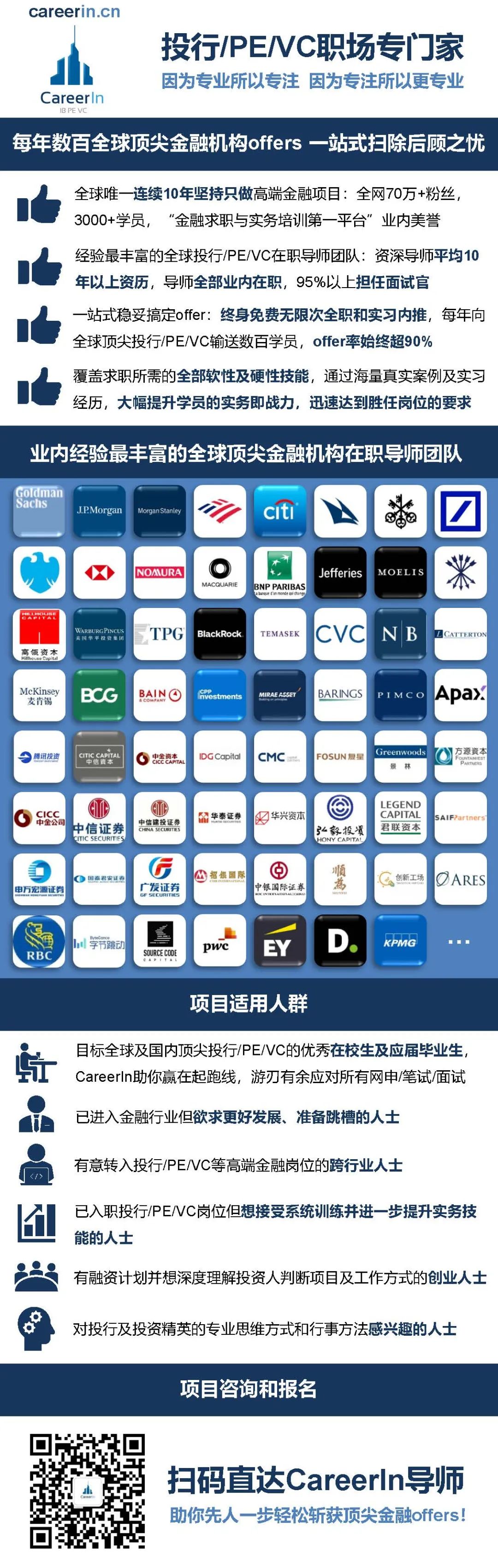 4.16 CareerIn投行PEVC工作机会(校招+社招):亚投行/黄宁投资管理1869 作者: 来源: 发布时间:2023-8-8 14:02
